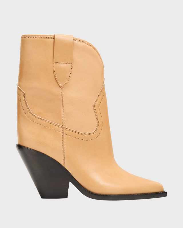 Leyane Leather Western Booties